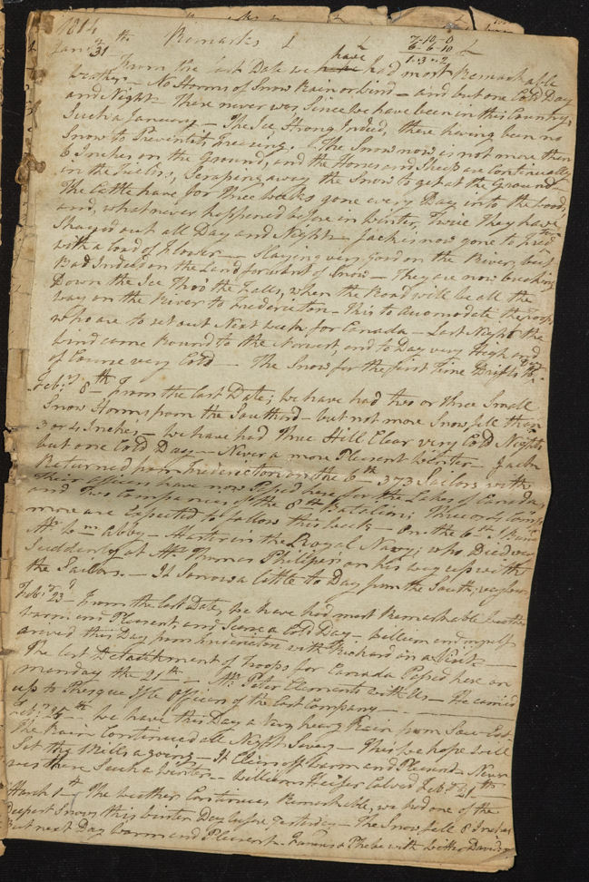 Diary of Rev Frederick Dibblee